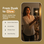 Window Candles Sensor Lights