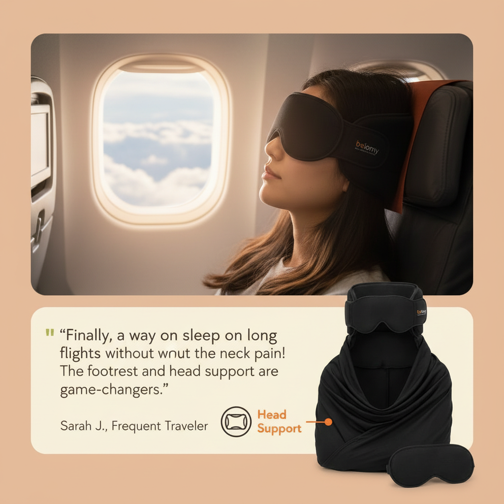 3-in-1 Airplane Sleep Support System