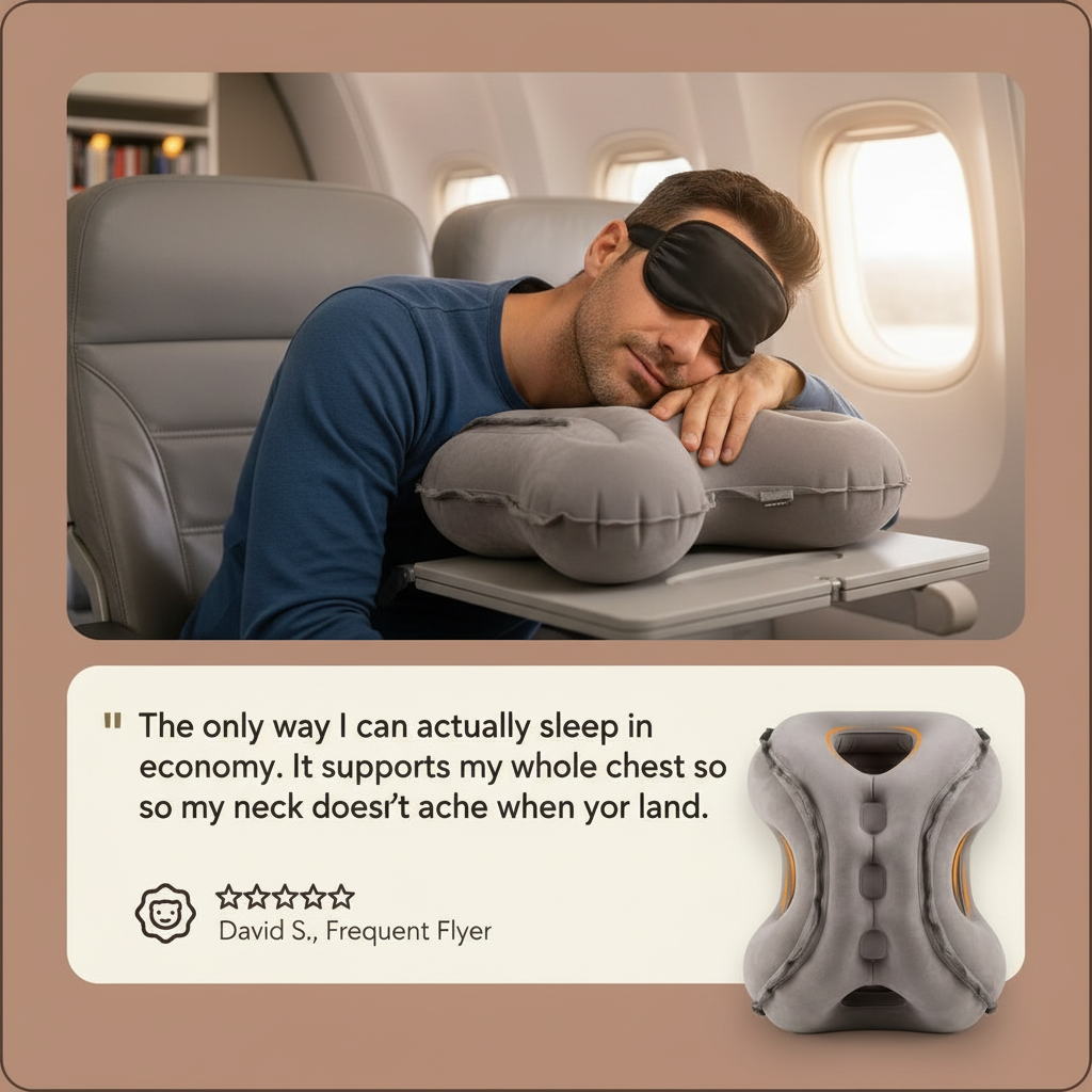 AIRHUG Inflatable Travel Pillow