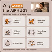 AIRHUG Inflatable Travel Pillow
