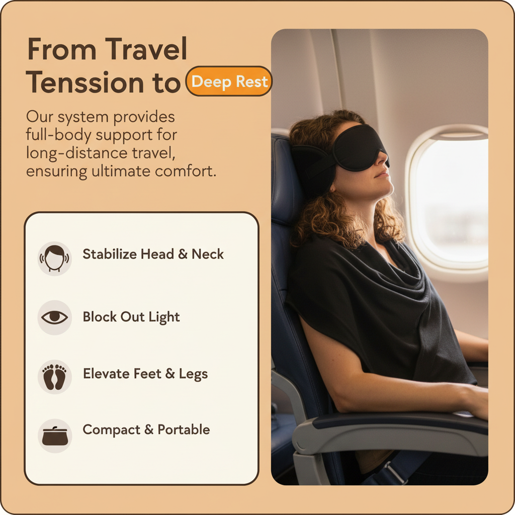 3-in-1 Airplane Sleep Support System